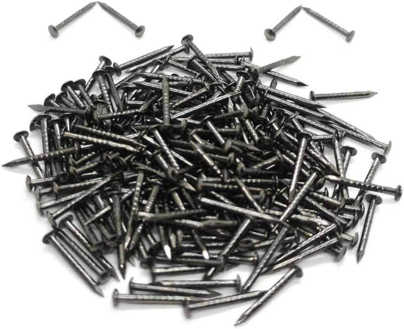 ND Wooden Nail Tiny Antique DIY Decorative Boxes Accessories Mini Nails 0.6inch (Black, Set of 100pcs) - Image 1